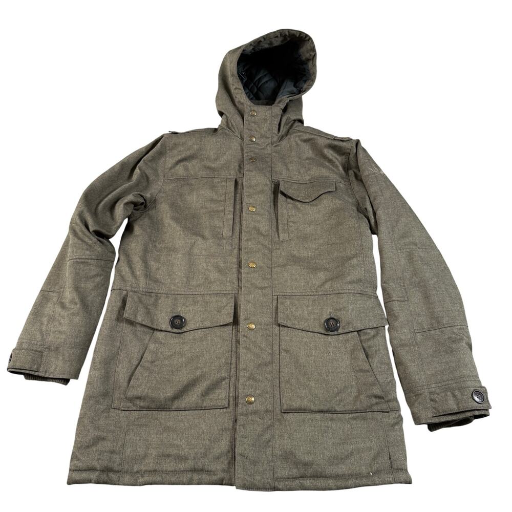 I. Spiewak & Sons Hooded Field Jacket Men’s M Insulated Thinsulate Brown Quilted